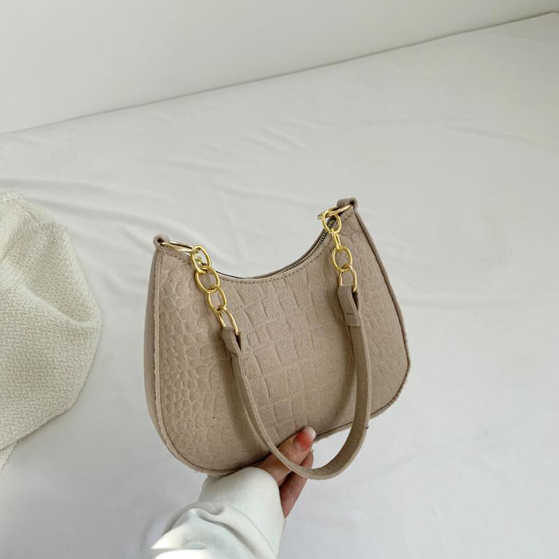 

Trendsetting Casual Crescent Bag Modern Felt Shoulder Bag Perfect For Daily Wear хакі