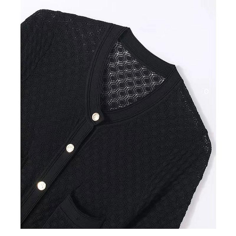 Bezrękawnikowa Sukienka w Stylu Light Luxury z Przerabianym Wzorem, Długa za Kolano, z Szerokim Rozkloszowaniem – Smukły, Elegancki Styl Damski