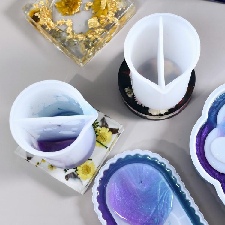 Multipurpose 120ml Silicone Measuring Cups for Lab Experiments and Projects Heat Resistant and Easy To Cleaning