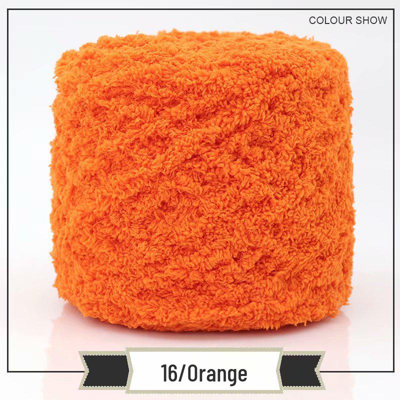 3-Strand Coral Fleece Towel Yarn - 2 Skeins for Hand-Knitted Children's Bag, Shoes, Hat, Scarf, Coat - Free Shipping