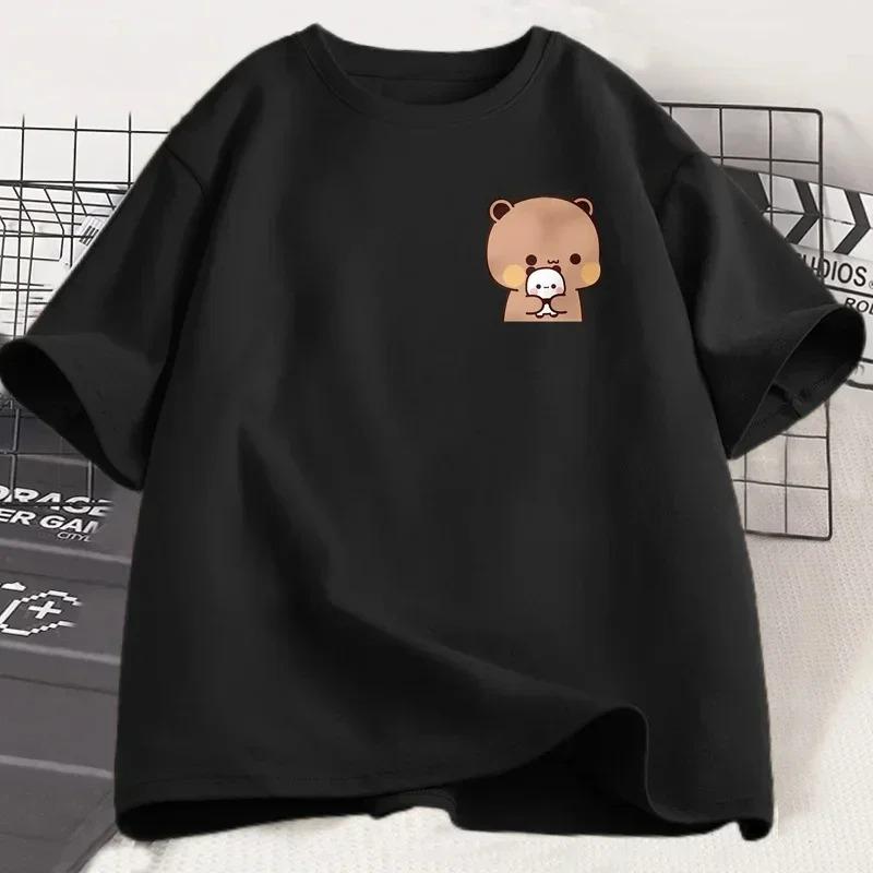 Panda Bear Bubu Dudu Fashion Funny Couple Tshirt Women Fashion Casual Sleeve Clothing Harajuku Short Sleeve Casual