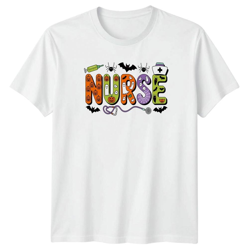 Nurse TShirt Halloween Spooky Healthcare Halloween Gift For Him And Her