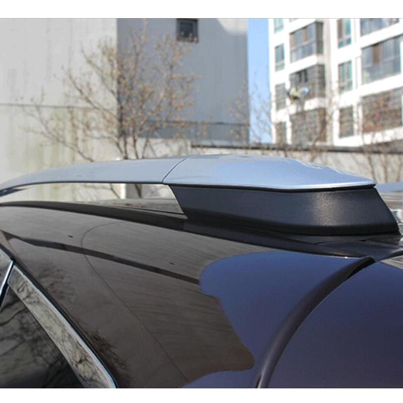 4 stücke Schwarz Silber ABS Dach Rack Schiene Ende Schutzhülle Shell Fit Für Toyota RAV4 XA40 2013 2014 2015 2016 2017