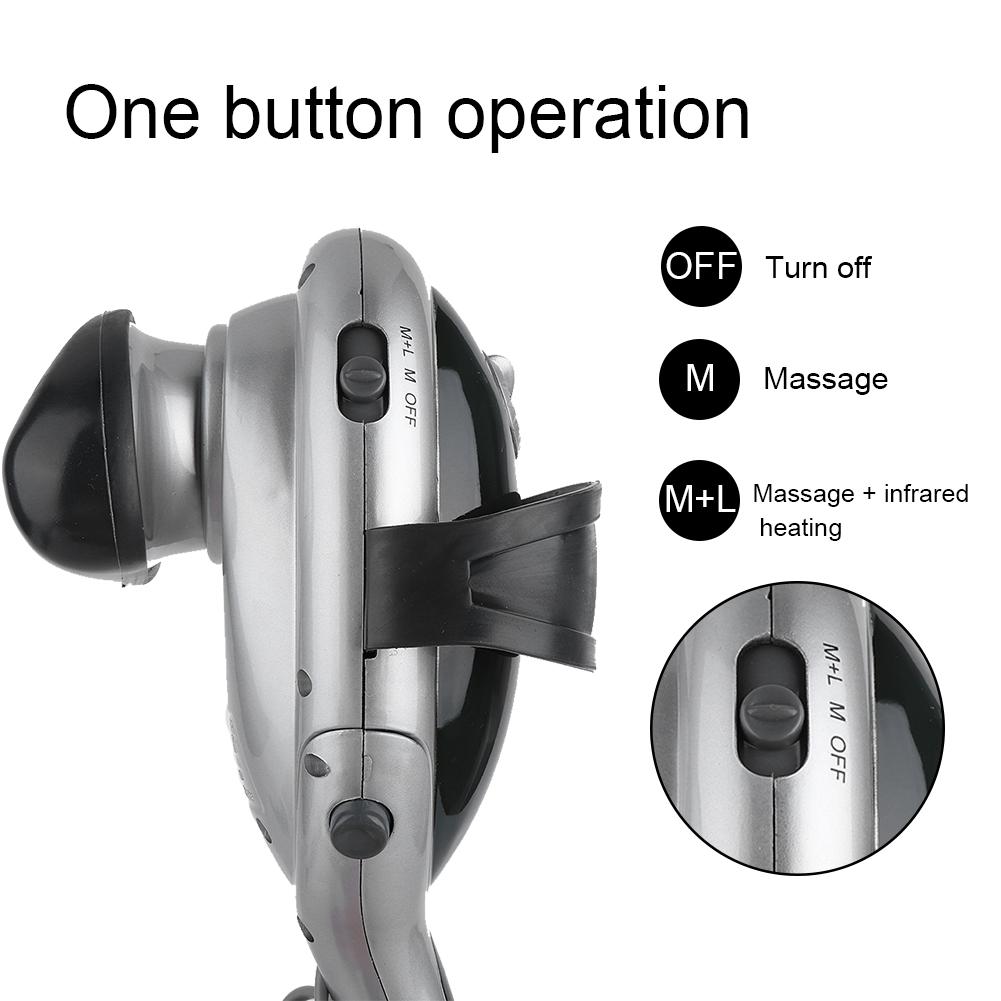 Håndholdt Elektrisk Kroppsmassasjeapparat Infrarød Varme Smertelindring Massasjeverktøy US Plugg