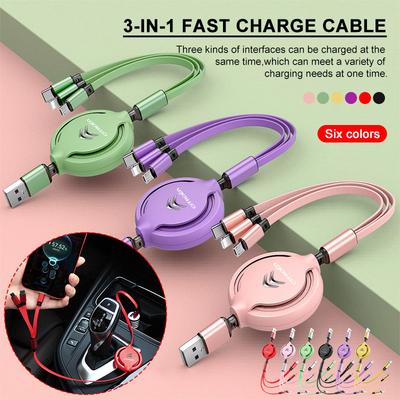 Car Data Cable Apple Android Expandable Fast Charging Cable Internal Accessories For Citroen C1 C3 C4 C5 C6 2CV VTS Picasso Cross Cactus RD3 C4L DS3