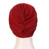1Pc Hijab Breathable Solid Color Female Head Wrap Cross Forehead Polyester Headwrap Women's Turban