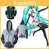 Cozy Anime Hatsune Miku Vocaloid Hoodie With Vibrant 3d Graphic Design For Comfort