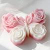 DIY Rose Butterfly Aroma Candle Silicone Mold Creative Handmade Soap Aroma Candle Gypsum Resin Mold Home Decoration Gift