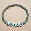 BONBEAU Smile Initial Beads Bracelet 3 Colors