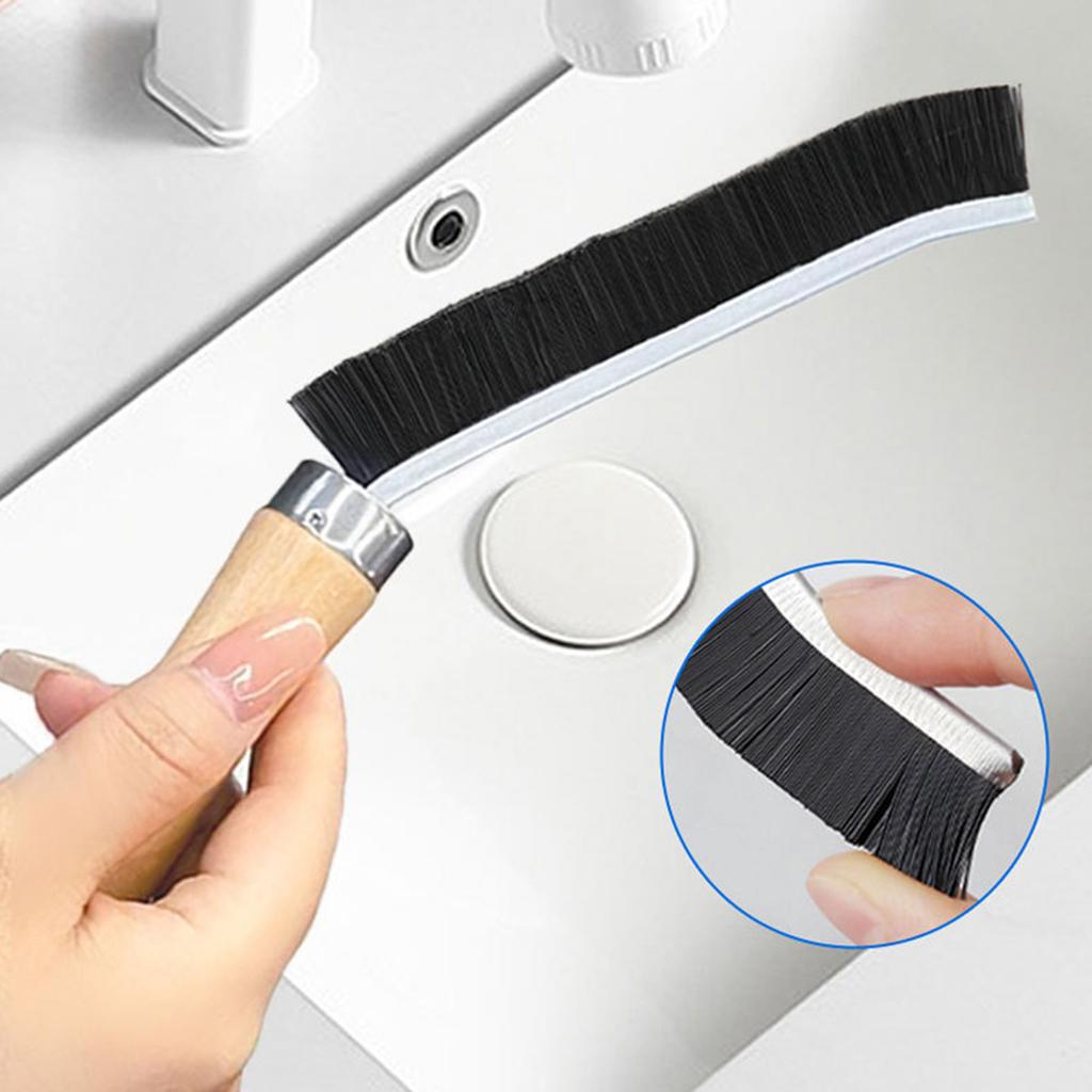 2Pcs Crevice Cleaning Brush Multifunction Gap Cleaning Brush Tool Bathroom Shower Groove Cleaner Brush with Hard Bristle