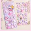 ZHEJIA 3D Squishy Butt Stickers Super Stress Pop Stickers for Sticker Diary Reward Sparkly Decorative Stickers for Kids and DIY Decor for Water and