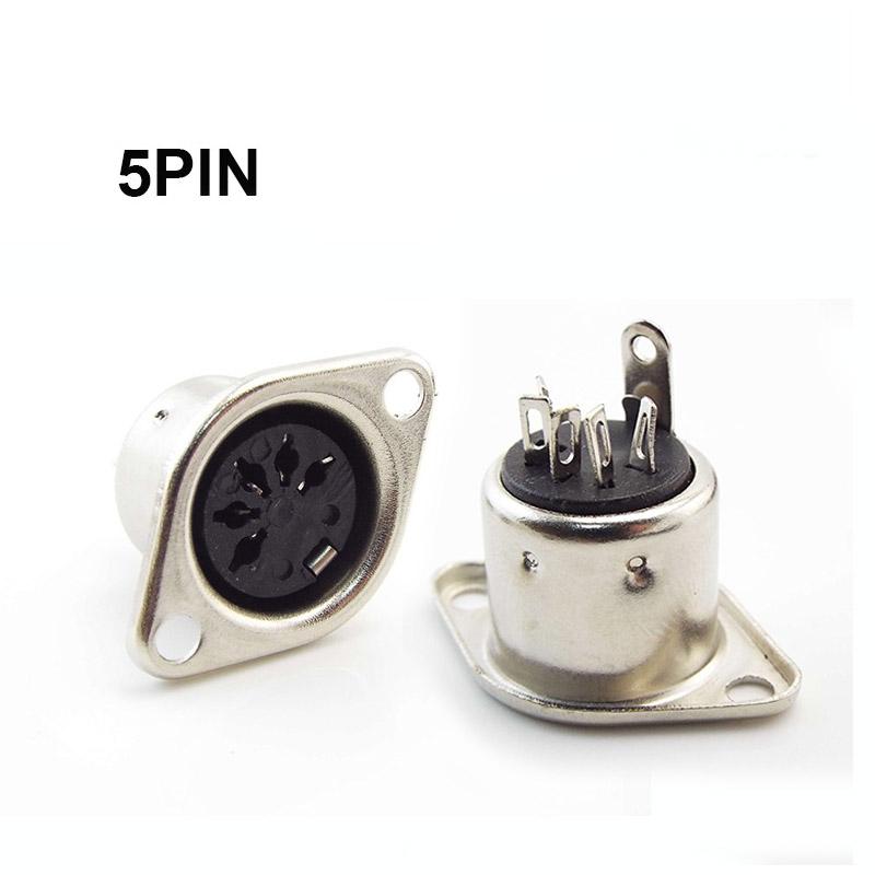 Computer Keyboard Plug 3P 4P 5P 6P 7P 8P DIN S Terminal Connector Female Socket MounTerminal Connector SOLDER