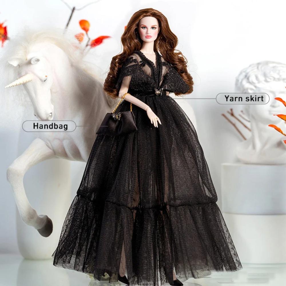 32cm Supermodel Doll Clothes Suit European Fashion Black Romantic Series Accessories Set Princess Dress DIY Toys Collector Gifts