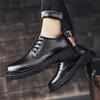 Fashion 2024 Lace-Up Outdoor Male Shoes Luxury Brand Mens Casual Shoes Leather Men Business Shoes Fashion Thick Bottom Man Oxford Shoes
