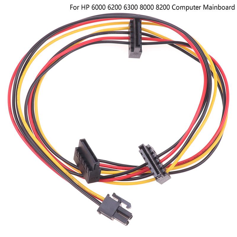 4Pin To 2-Port Ssd Power Conector For Hp 6000 6200 6300 8000 8200 Mainboard