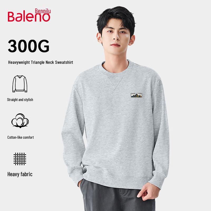 Baleno Men's Mountain Style Loose Fit Round Neck Sweatshirt