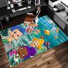1pc Bubble Guppies Print Area Rug - Soft,Washable Non-Slip Indoor Mat for Office Chairs,Living Room,Home Office Decorative Rug