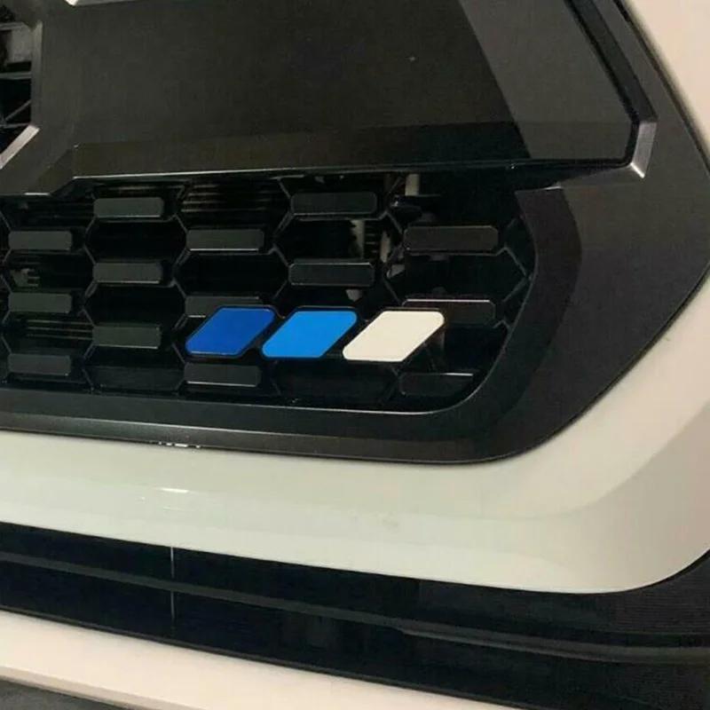 3 Colors Grille Badge Emblem Decals For Toyota Tacoma Tundra 4Runner TRD Rav4 CHR Highlande Strip Air Inlet Auto Car Accessories