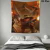 Deep Rock Galactic Wall Tapestry Aesthetic Wall Hanging Printed Fabric Blanket Decorative Tapestries for Bedroom Living Room Home Decor