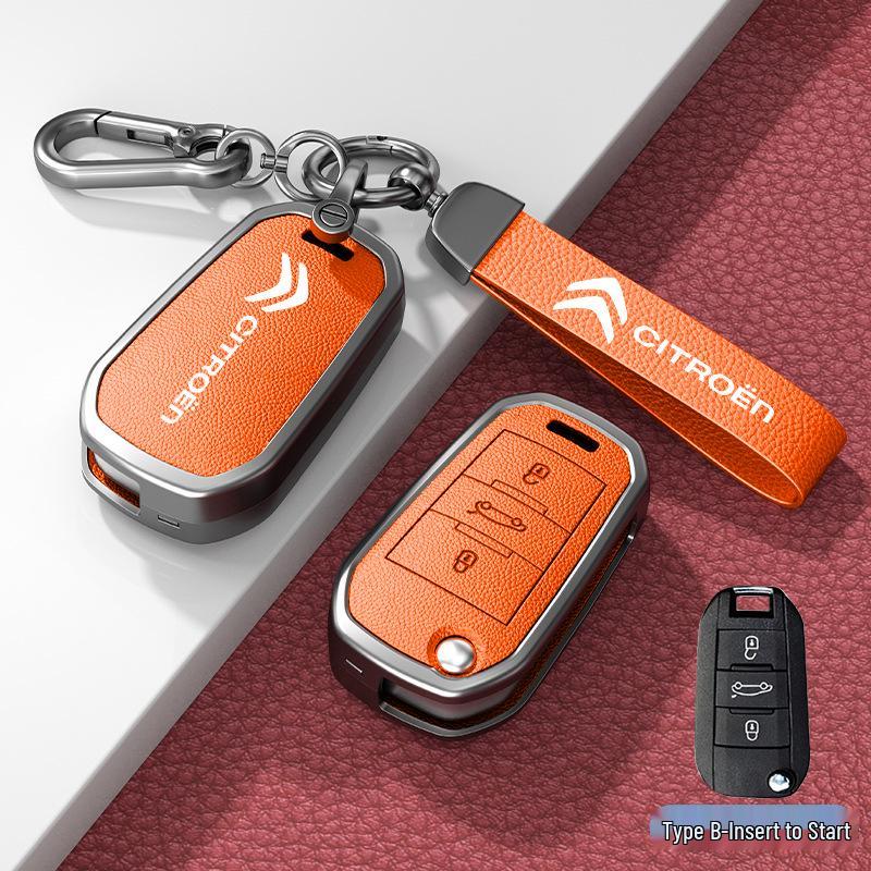 Car Key Cover & Buckle for Citroen C3XR, C4L, Tianyi, C5, C4 Sega, Elysee, C6 Models