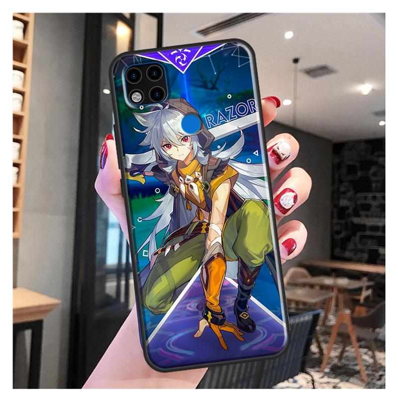 

Мягкий чехол Razor Genshin Impact для Xiaomi Redmi Note 11 Pro Note 10 Pro Note 9 Pro 10S 9S 8T 9A 9C 9T Redmi Note11Pro Plus