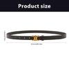 Stylish Women's Belt Waist Decoration with Sophisticated Double Half Arc Buckle for Contemporary Fashion Lady Girls