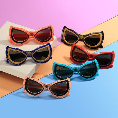 1PC Spider-Man Children's Sunglasses Fashionable and Cute Cartoon Baby Korean Version Travel Sunscreen Sunglasses UV Protection Glasses