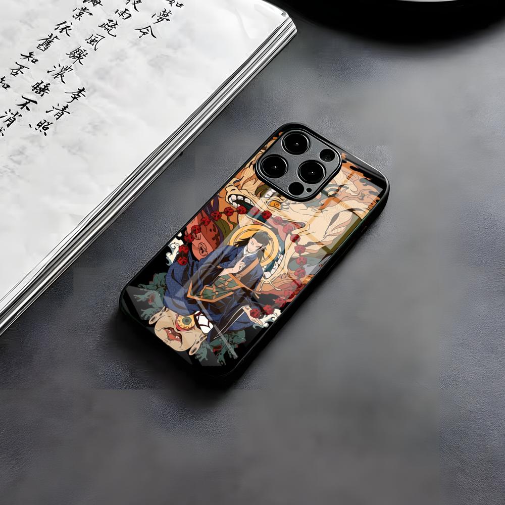 Geto S-Suguru Phone Case For IPhone 17 Air 16 E Pro Max 15 14 13 Mini 12 Pro 11 Max Plus Black Glass Cover