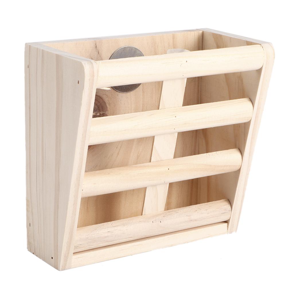 Wooden Fixed Rabbit Fodder Feeder Grass Manger Rack Stand Food Bowl Pet Supplies for Chinchilla Guinea Pig