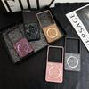 Leather Magsafe Compatible Phone Case for Samsung Galaxy Z Flip 7 FE 6 5 4 3 Flip6 Flip5 Flip4 Protective Magnetic Cover