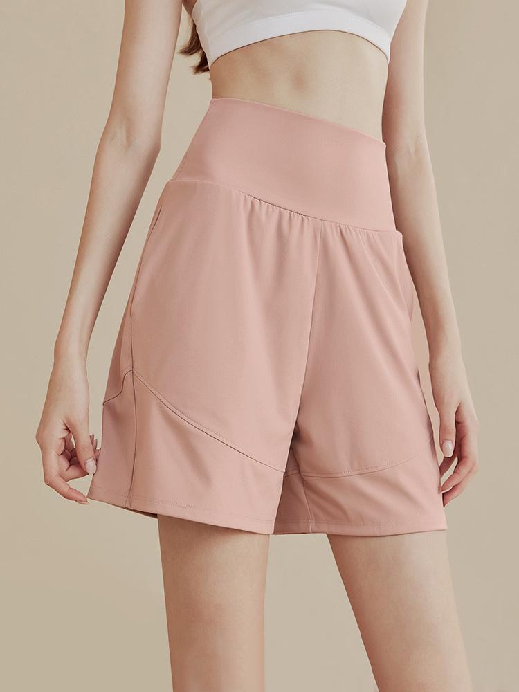 Women's Quick-Drying Slim High-Waisted Yoga Shorts for Running and Casual Summer Wear