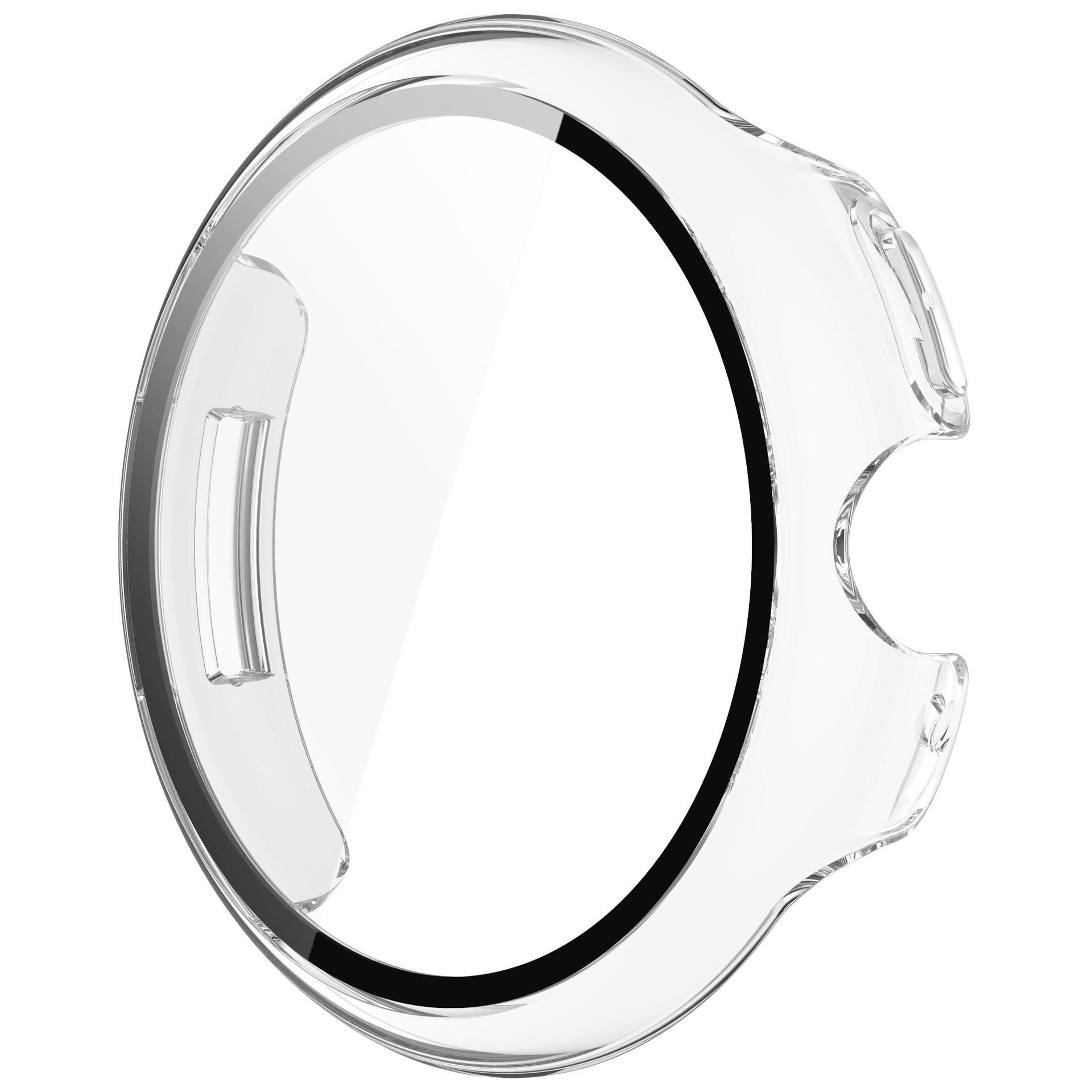 

Чехол для Google Pixel Watch 3 45 мм 41 мм ПК Универсальный защитный чехол-бампер + Защитная пленка для экрана для Pixel Watch 3 Аксессуары Pixel Watch 3 41mm чистый