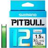 Shimano PE Line Pitbull 12-Strand 150m 1.5号 Sight Lime 36.2lb Fishing Line