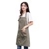 Canvas Pockets Apron Butcher Crafts Baking Chefs Kitchen Cooking BBQ Plain
