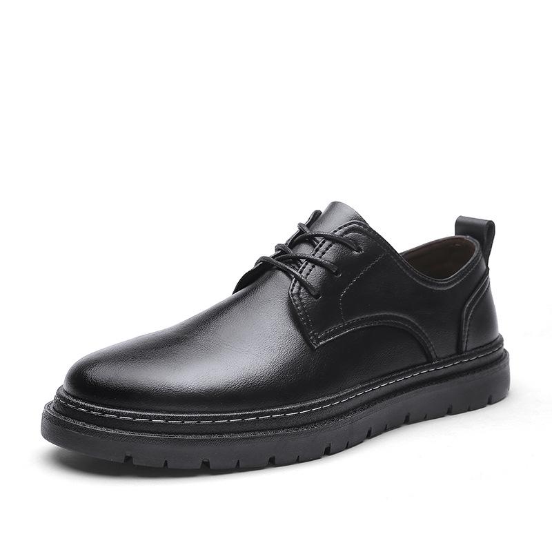 Men s Korean Style Casual Business Lace-up Leather Shoes 42