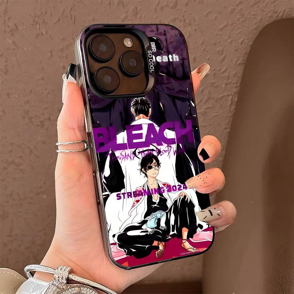 Heiße B-Bleach Handyhülle für iPhone 17 17Air 16 15 14 13 12 11 Pro Max Plus Bunt Silber