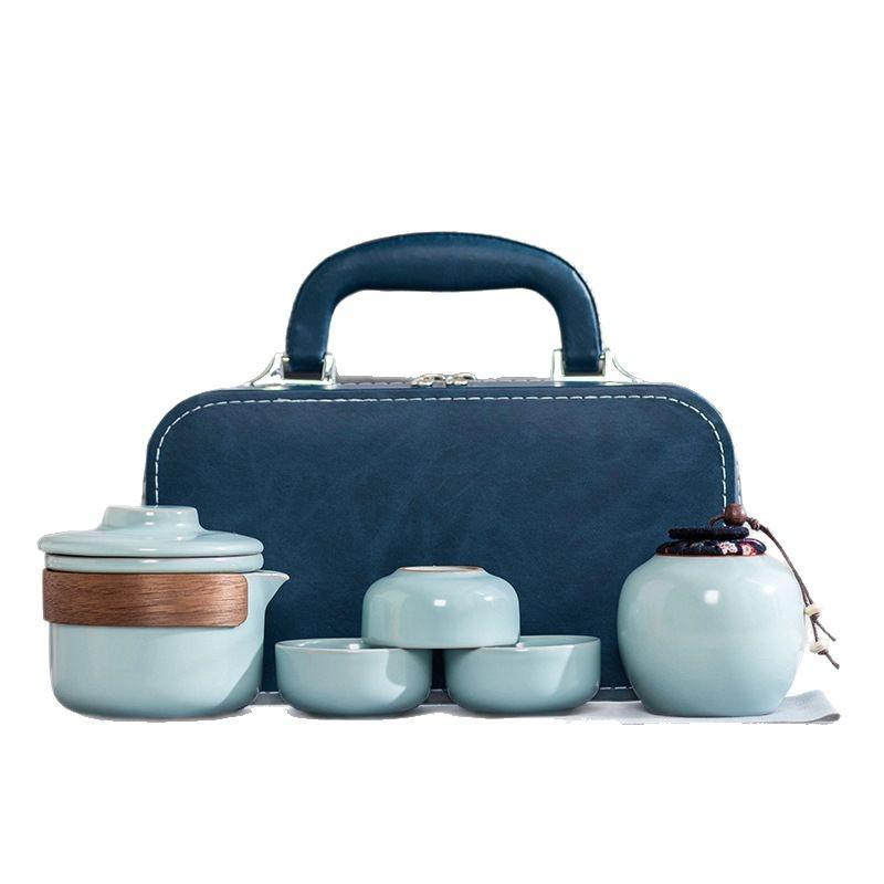 Ru Kiln Travel Tea Set Travel Kuaike Hotel Banking Enterprise Company Business Activities Send Customer Souvenirs