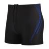 Men's Quick-Dry, Anti-Embarrassment Color-Block Swim Boxer Shorts, Loose Fit, Large Size