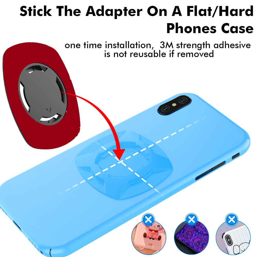 Motorcycle Bike Phone Holder Stand Bicycle Quad Lock Phone Holder Bike Holder 360° Rotatable Navigation Support Security Bracket
