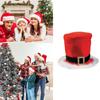 Christmas Top Hat Headwear Cap Thicken Plush Perfect for the Holidays Colorful Outfits for Cosplay Santa Furry Hat
