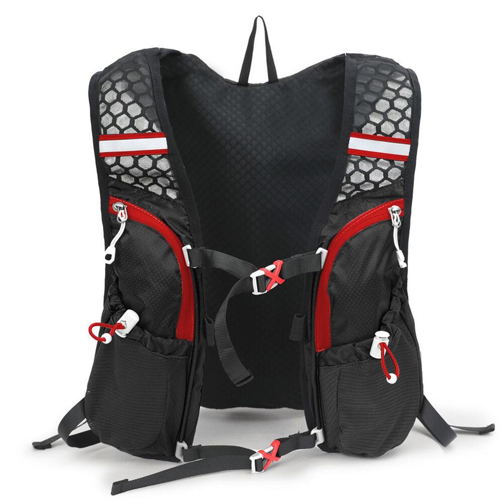 Trinkrucksack mit 2L Wasserblase Superleicht Atmungsaktiv Trinkweste Für Draußen Laufen Radfahren