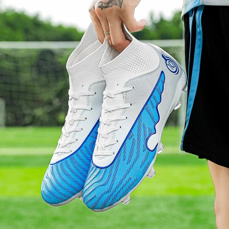 New Multi-color Optional Summer Football Men's and Women's Outdoor Football Training Shoes Lawn Long Cleats Wear and Comfortable