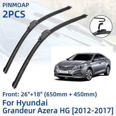 2 Stuks Voorruit Ruitenwisserbladen Voor Hyundai Grandeur Azera Hg 2012-2017 26 "+ 18" venster Borstels Cutter Accessoires 2012 2013 2014 2015 2