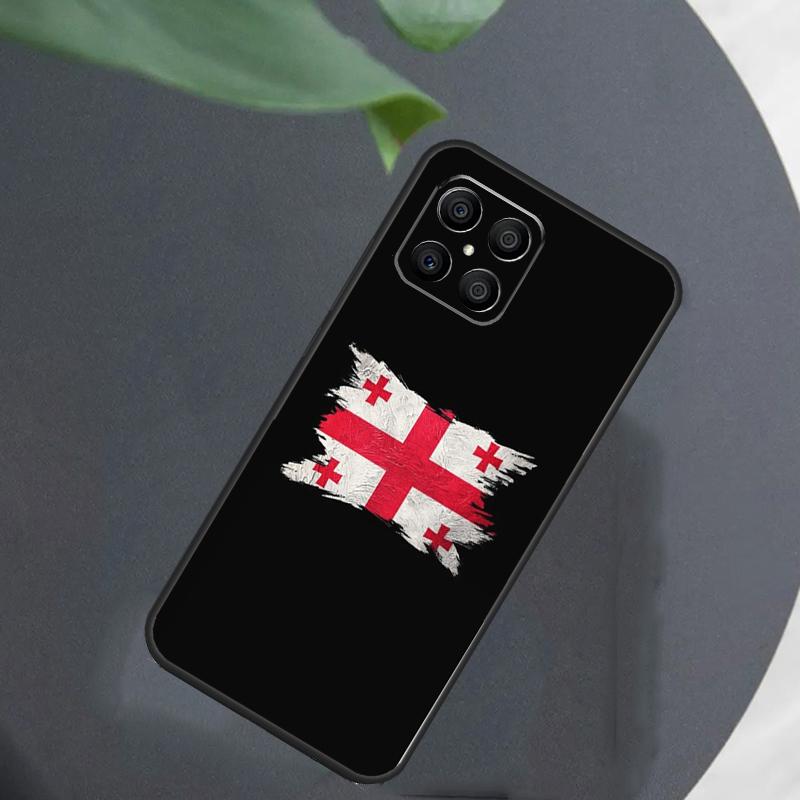 Georgia Grunge Flag For Honor Magic 7 Lite 6 5 8 Pro Case For Honor 200 400 70 90 X8c X8b X9a X9b X9c X9d Win RT