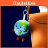 Cartoon Mini Globe Plush Keychain With Pp Cotton For Bag Decoration And Gifts