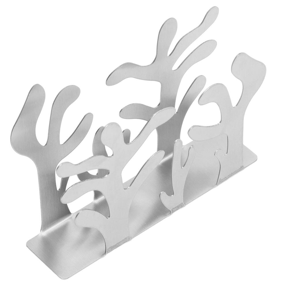Coral Napkin Holder Iron Art Vertical Napkin Holder Multifunction Metal Napkin Holder Desktop Storage Rack for Bar Hotel