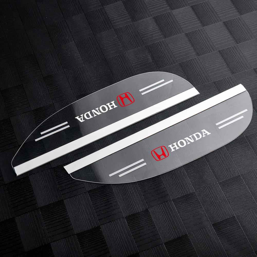 

2pcs Transparent Car Rearview Mirror Rain Eyebrow Cover Auto Accessories For Honda Civic CRV ADV Accord Fit Jazz Odyssey Insight