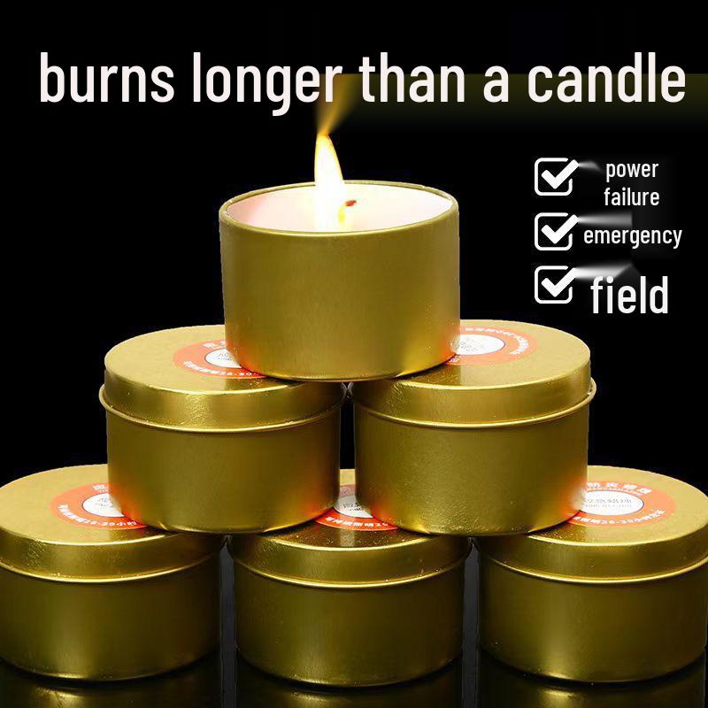 Eco-friendly Windproof Waterproof Candle: Odorless, Smokeless Emergency Lighting for Power Outages and Outdoor Camping.
