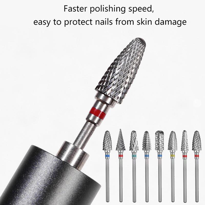 1Pcs Tungsten Steel Nail Drill Bits For Electric Drill Manicure Pedicure Tools Nail Polishing Machine Accessories Equipment