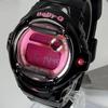 Used Working item CASIO Baby-G BG-169R Casio wristwatch quartz black pink dial ladies